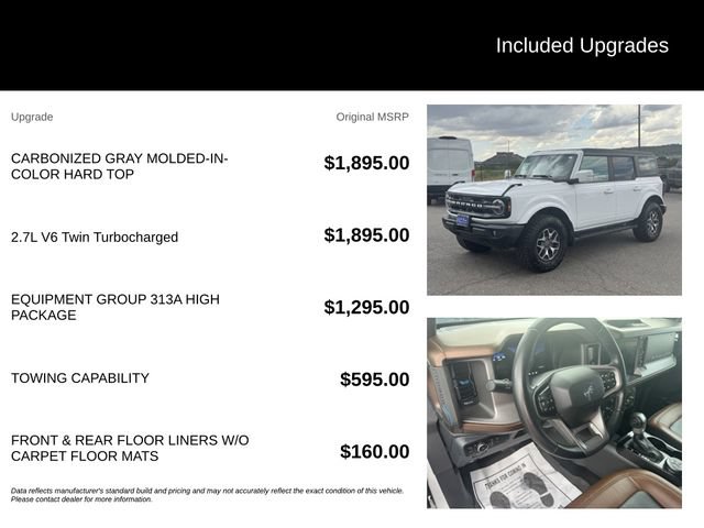 Certified 2023 Ford Bronco Outer Banks AWD/4WD image 5