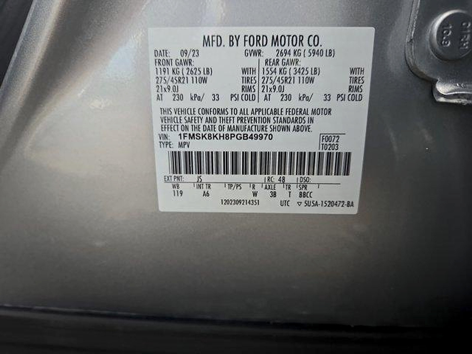 Certified 2023 Ford Explorer ST-Line w/ Class IV Trailer Tow Package AWD/4WD image 27