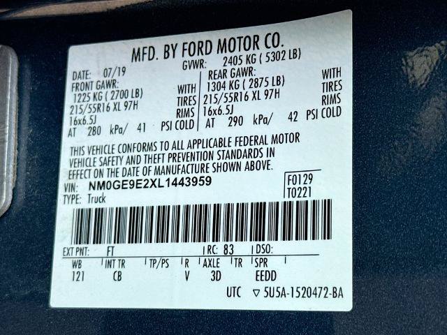 Certified 2020 Ford Transit Connect XL FWD image 24