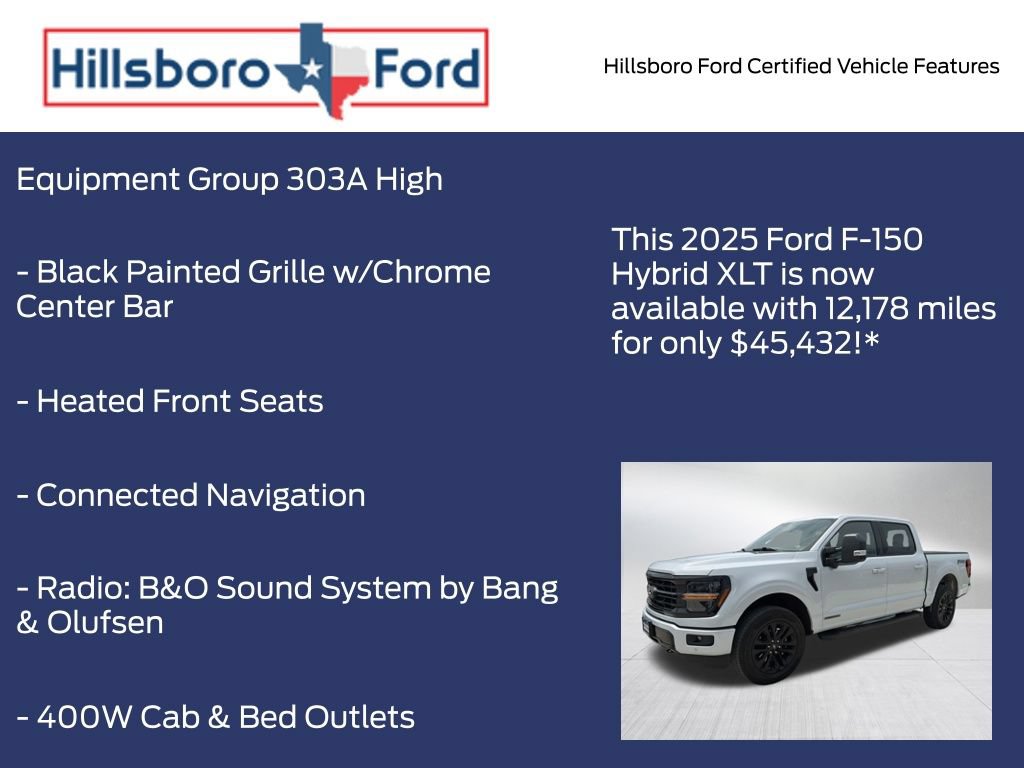 Certified 2025 Ford F150 XLT w/ Equipment Group 303A High AWD/4WD image 17