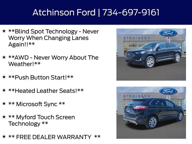 Certified 2024 Ford Edge Titanium w/ Class II Trailer Tow Package AWD/4WD image 9