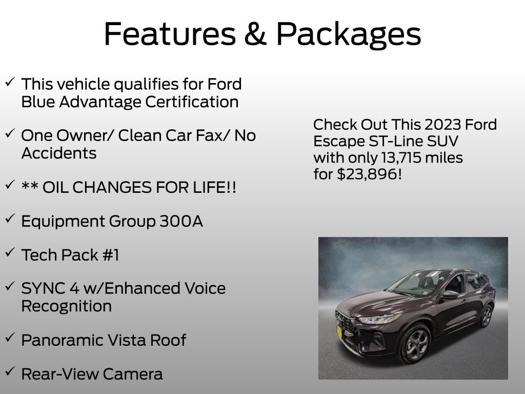 Certified 2023 Ford Escape ST-Line w/ Tech Pack #1 AWD/4WD image 4