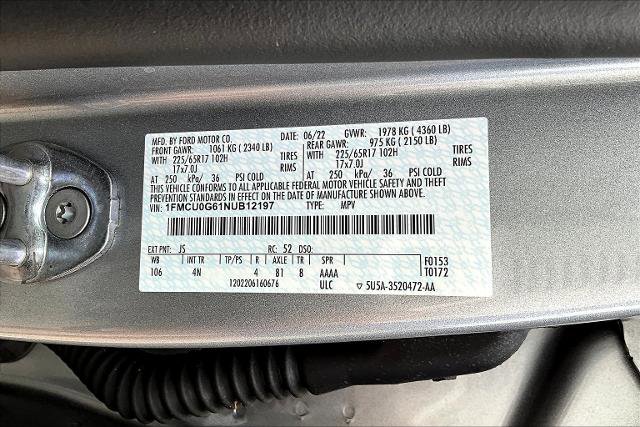 Certified 2022 Ford Escape SE image 35