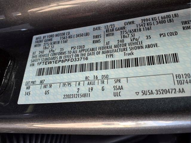 Certified 2023 Ford F150 XLT w/ Equipment Group 302A High AWD/4WD image 36