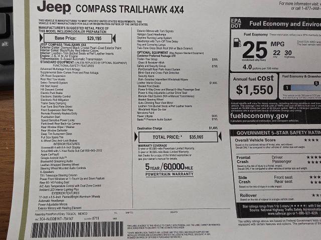 Used 2019 Jeep Compass Trailhawk w/ Leather Interior Group image 27