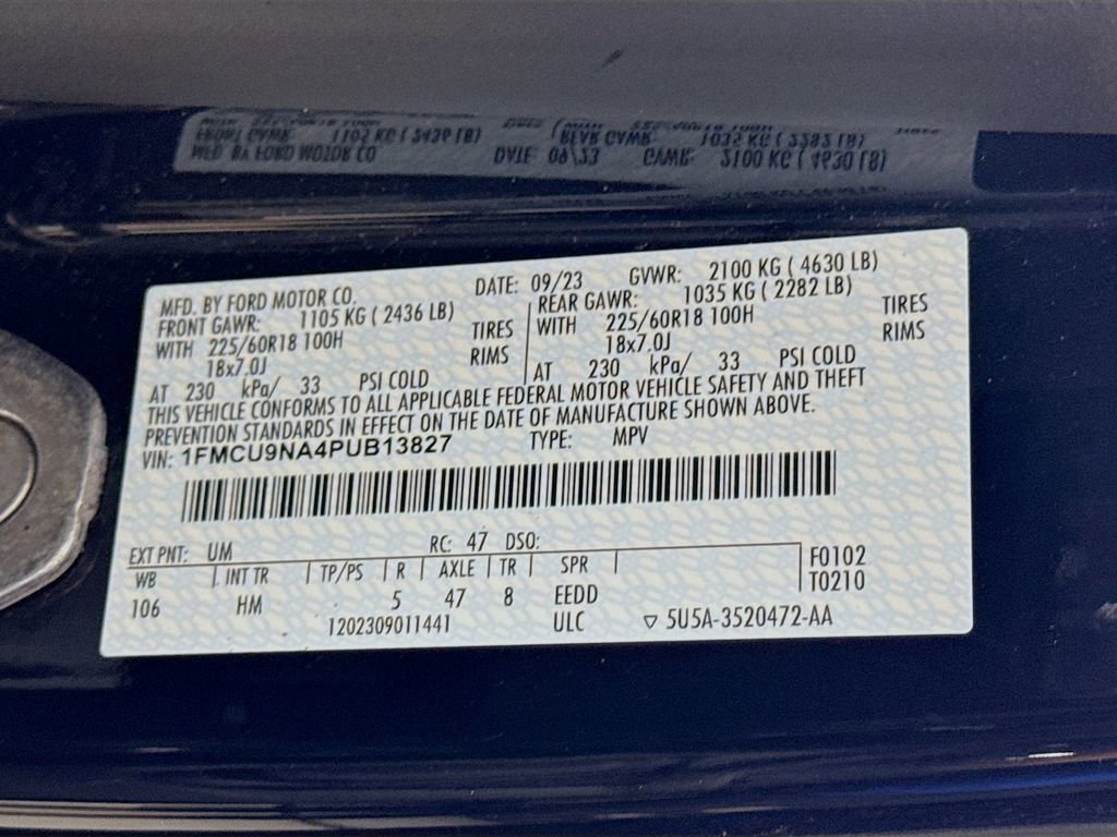 Certified 2023 Ford Escape ST-Line Select w/ Tech Pack #1 AWD/4WD image 32