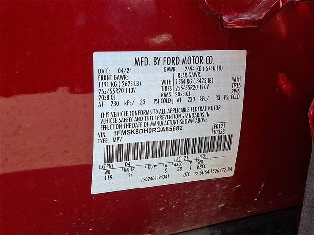 Certified 2024 Ford Explorer XLT w/ Equipment Group 202A image 26