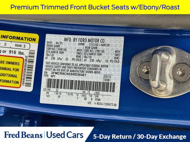 Certified 2025 Ford Bronco Sport Outer Banks w/ Outer Banks Tech Package+ AWD/4WD image 41