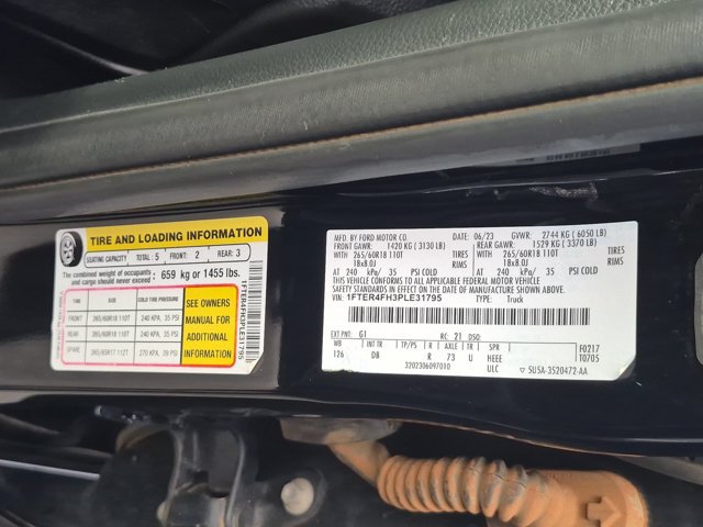 Certified 2023 Ford Ranger Lariat w/ Equipment Group 501A High AWD/4WD image 37