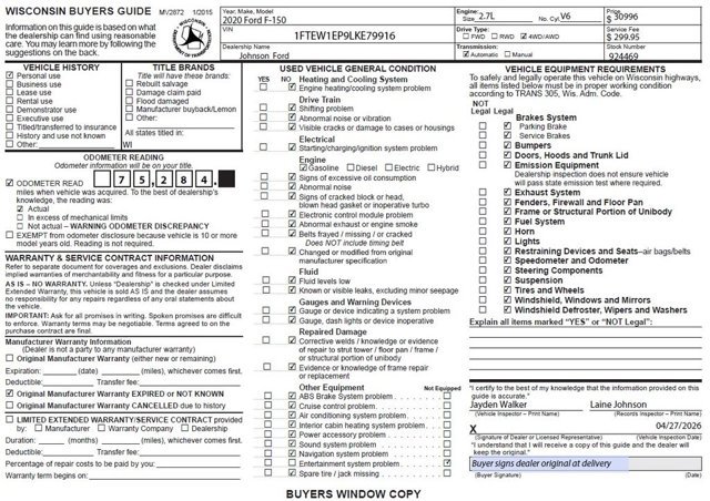 Certified 2020 Ford F150 XLT w/ Equipment Group 302A Luxury AWD/4WD image 22