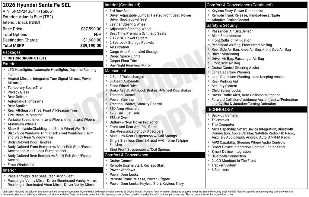 Used 2026 Hyundai Santa Fe SEL FWD image 34