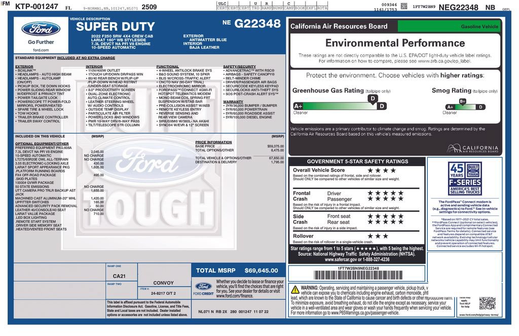 Certified 2022 Ford F250 Lariat AWD/4WD image 5