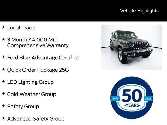 Used 2022 Jeep Wrangler Unlimited Sahara w/ LED Lighting Group image 10