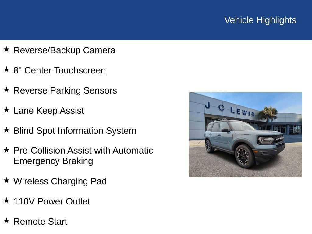 Certified 2022 Ford Bronco Sport Outer Banks w/ Tech Package image 27