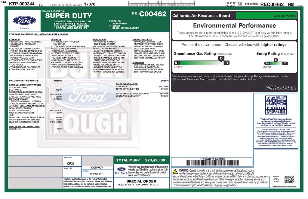 Certified 2024 Ford F250 Lariat w/ Chrome Package image 5