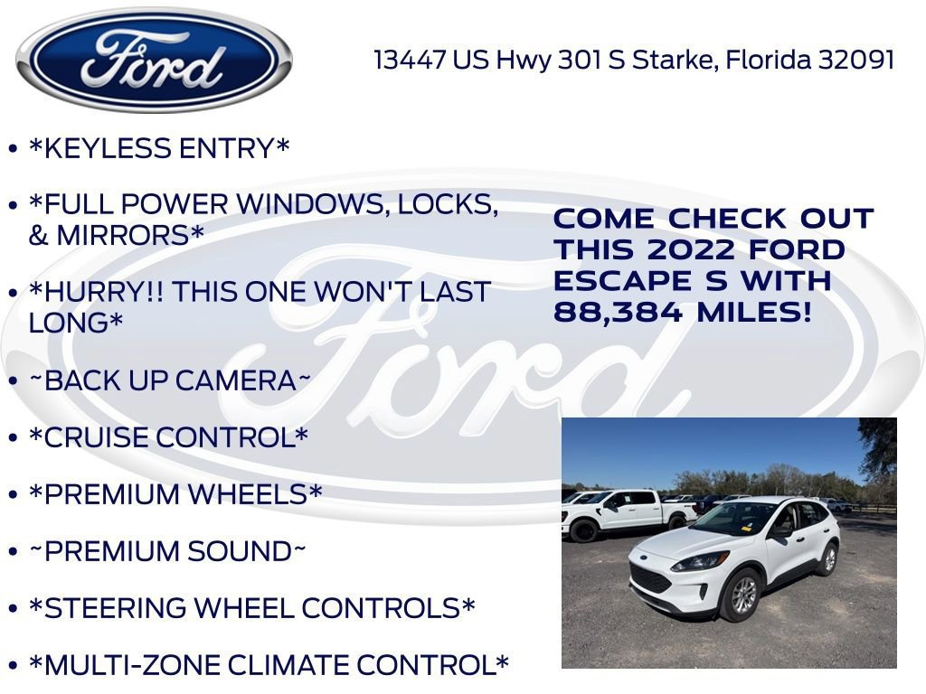 Certified 2022 Ford Escape S image 10