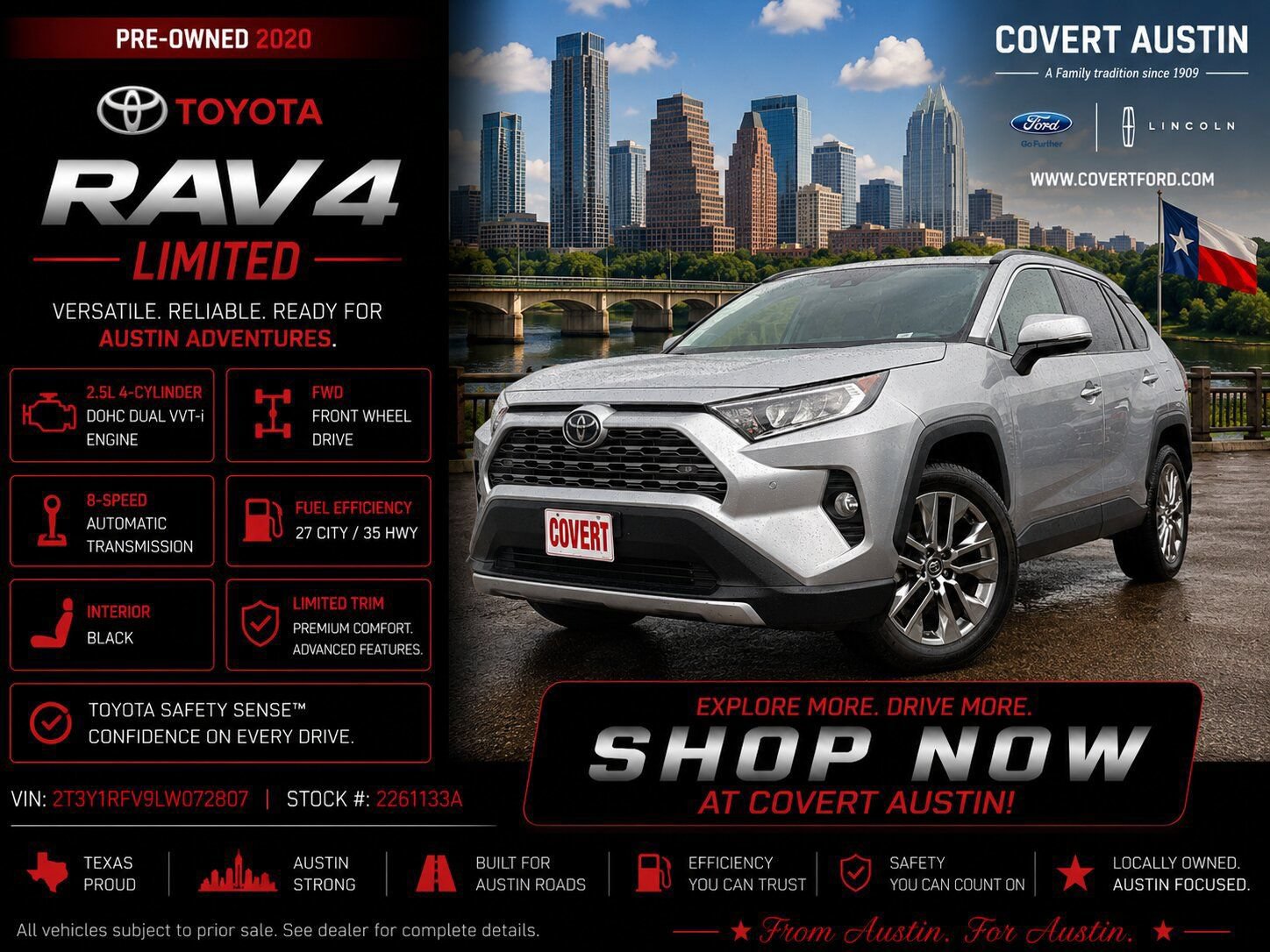 Used 2020 Toyota RAV4 Limited w/ Limited Grade Weather Package