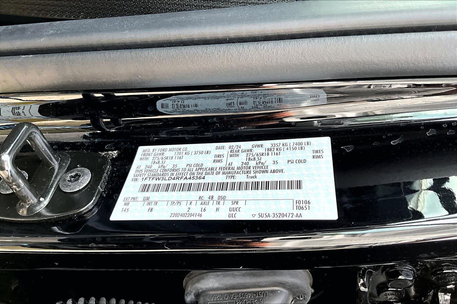 Certified 2024 Ford F150 XLT w/ Equipment Group 302A MID AWD/4WD image 35