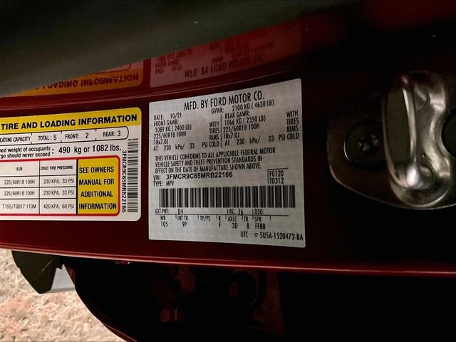 Certified 2021 Ford Bronco Sport Outer Banks w/ Outer Banks Package (96D) AWD/4WD image 32