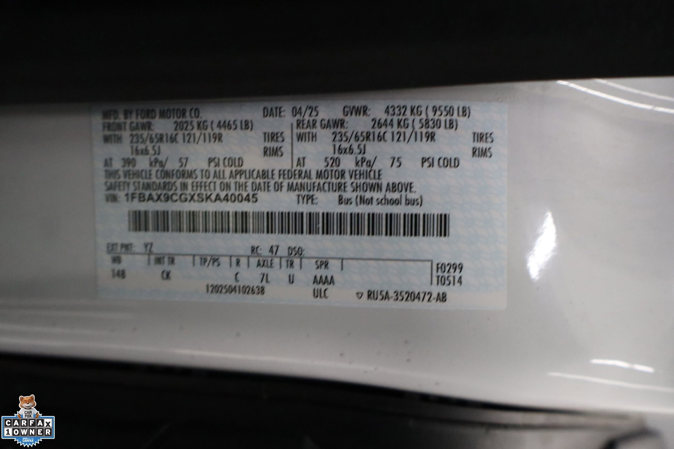 Certified 2025 Ford Transit 350 XLT image 29