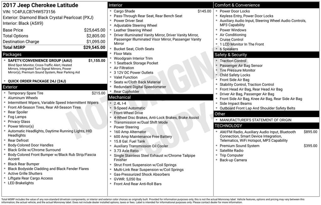 Used 2017 Jeep Cherokee Latitude w/ Safety/Convenience Group FWD image 5