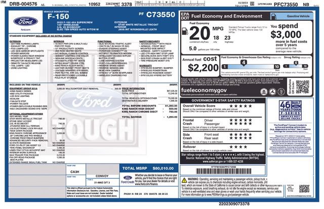 Certified 2023 Ford F150 King Ranch w/ Equipment Group 601A High AWD/4WD image 27