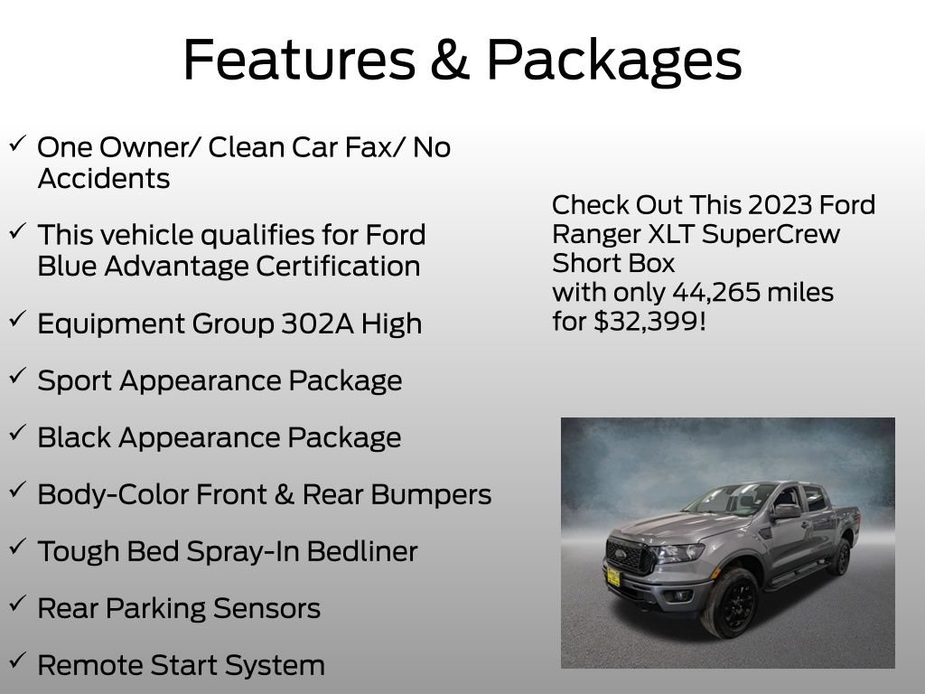Certified 2023 Ford Ranger XLT w/ Equipment Group 302A High AWD/4WD image 4
