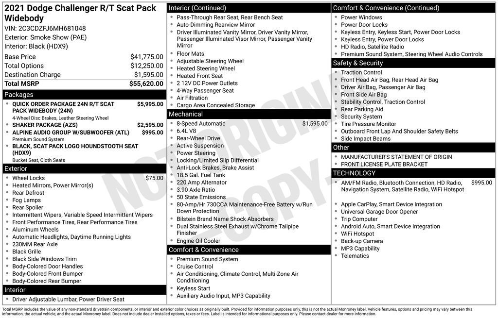 Used 2021 Dodge Challenger R/T Scat Pack RWD image 34