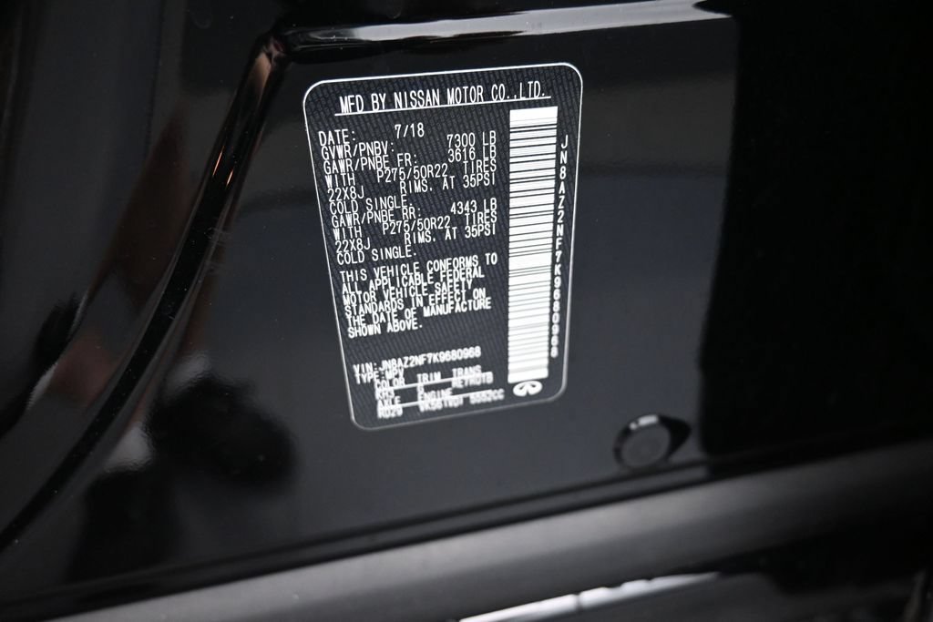 Used 2019 INFINITI QX80 Luxe w/ 22" Wheel Package RWD image 19