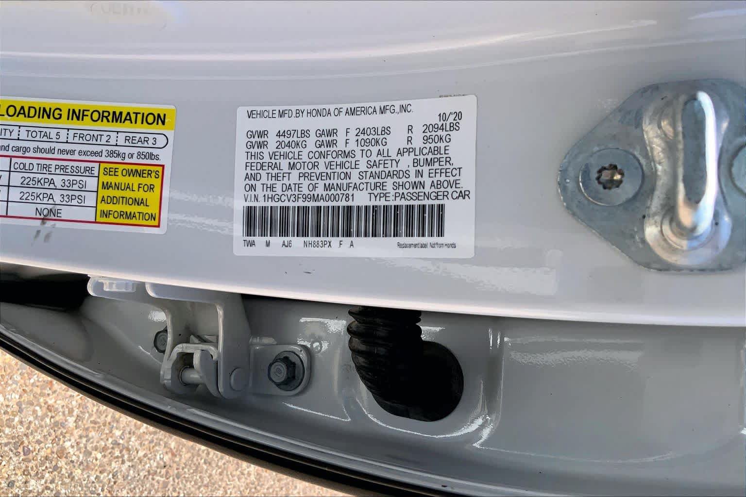Used 2021 Honda Accord Touring image 37