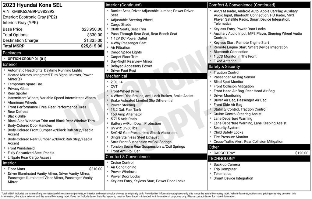 Used 2023 Hyundai Kona SEL image 34