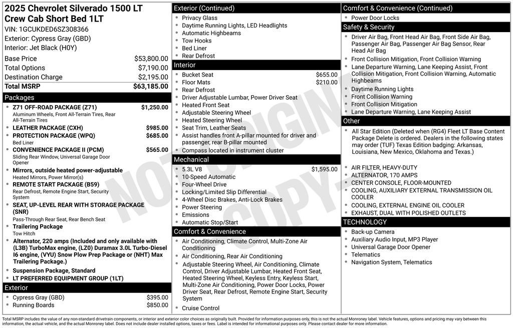 Used 2025 Chevrolet Silverado 1500 LT w/ Z71 Off-Road Package image 33