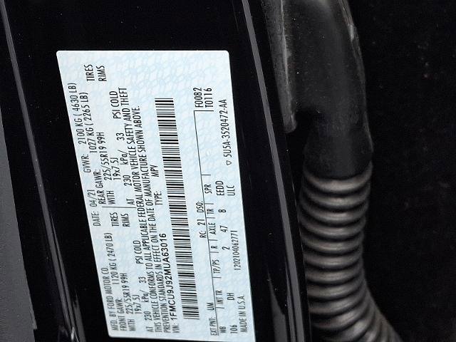 Certified 2021 Ford Escape Titanium w/ Titanium Elite Package image 29