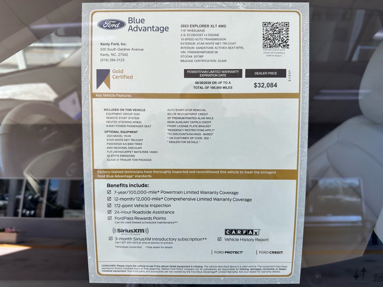Certified 2023 Ford Explorer XLT w/ Equipment Group 202A AWD/4WD image 4