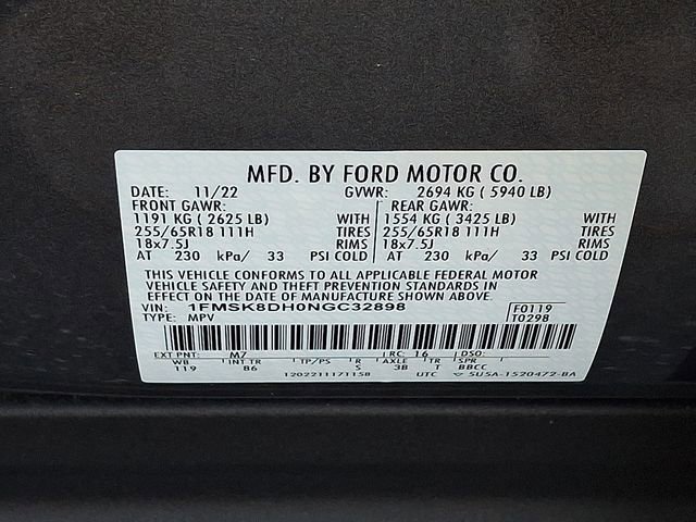 Certified 2022 Ford Explorer XLT w/ Class IV Trailer Tow Package AWD/4WD image 28