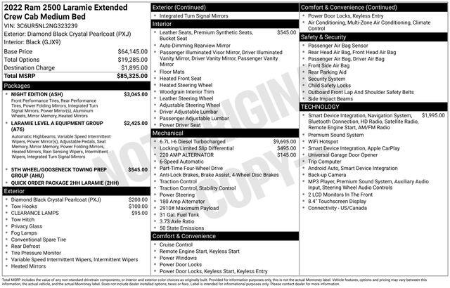 Used 2022 RAM 2500 Laramie w/ Night Edition AWD/4WD image 2