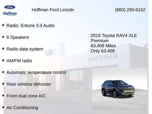 Used 2019 Toyota RAV4 XLE Premium w/ All Weather Liner Package AWD/4WD image 10