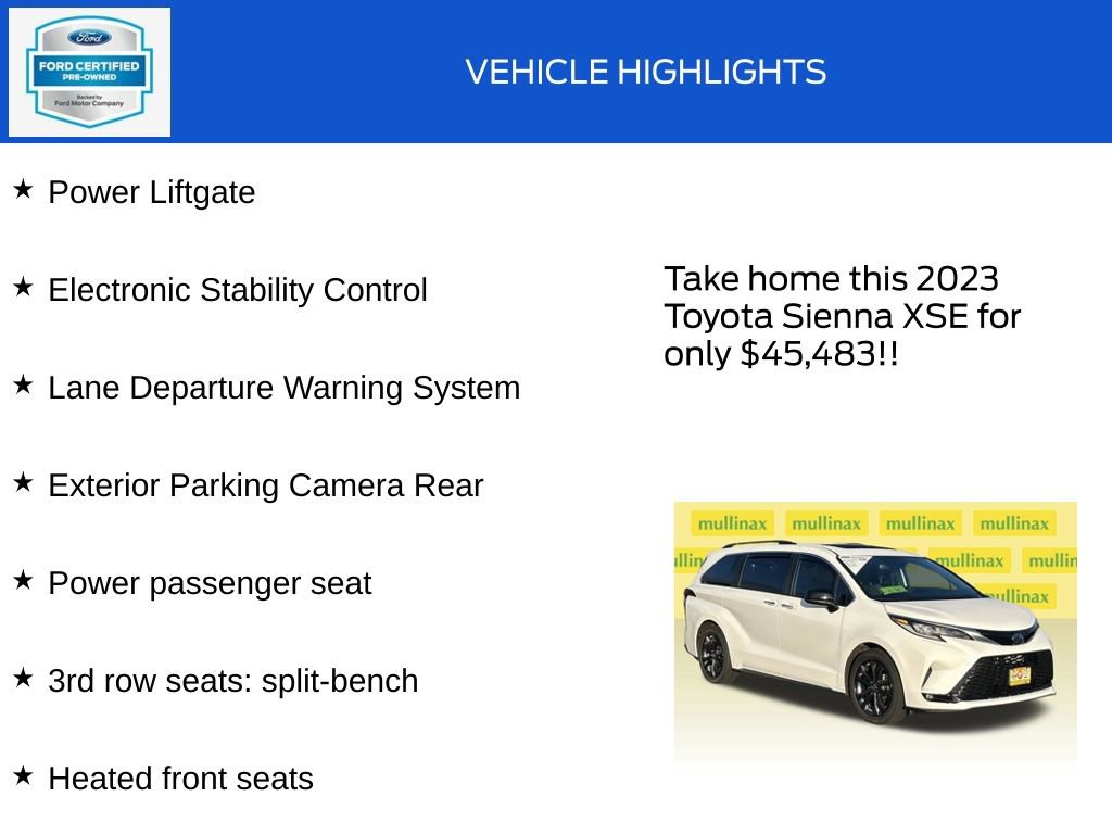 Used 2023 Toyota Sienna XSE image 18