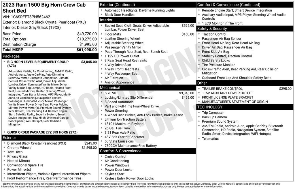 Used 2023 RAM 1500 Big Horn image 10