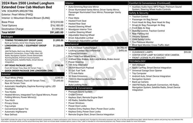 Used 2024 RAM 2500 Limited w/ Towing Technology Group image 31