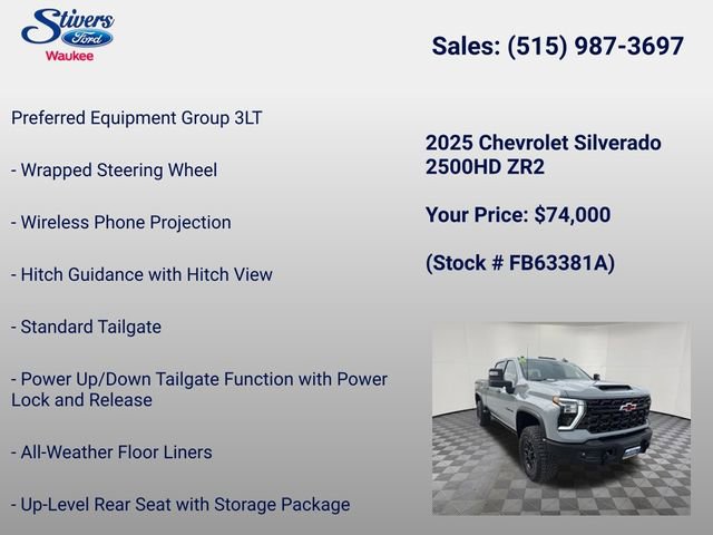 Used 2025 Chevrolet Silverado 2500 ZR2 w/ ZR2 Bison Edition AWD/4WD image 34