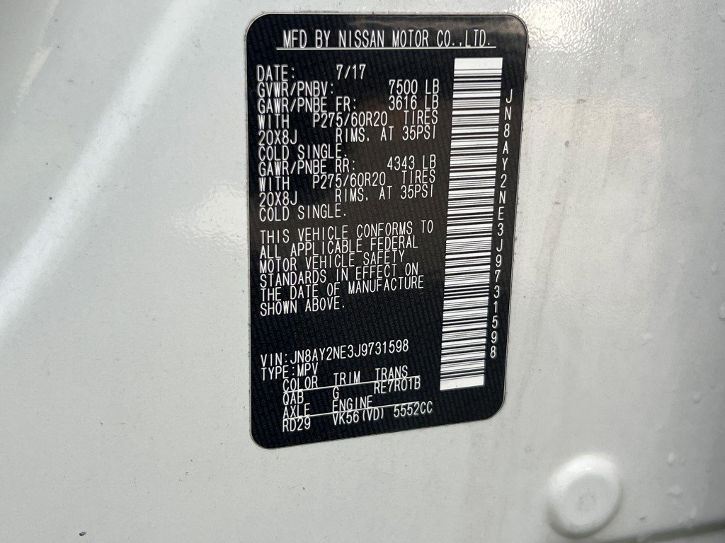 Used 2018 Nissan Armada Platinum w/ Captain Seat Package image 28