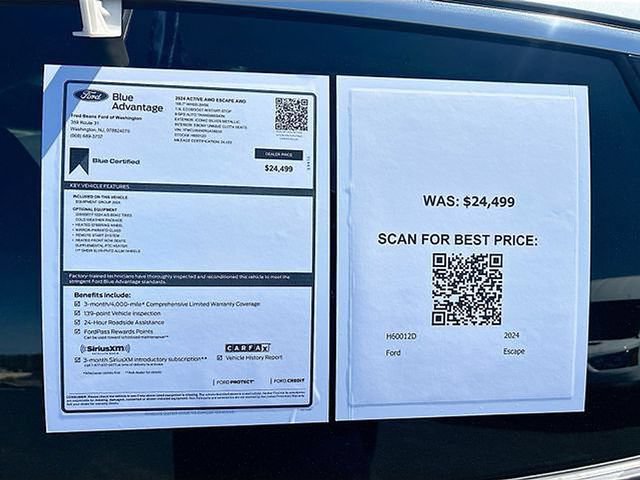 Certified 2024 Ford Escape Active AWD/4WD image 46
