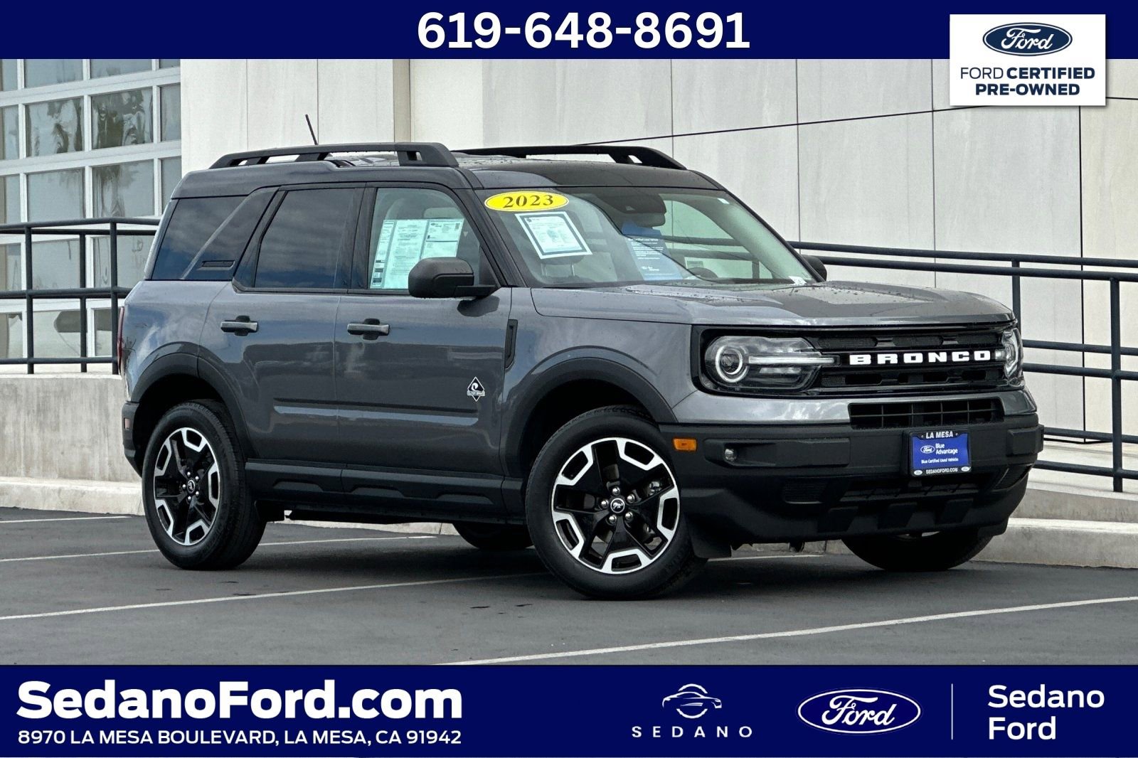 Certified 2023 Ford Bronco Sport Outer Banks AWD/4WD image 1