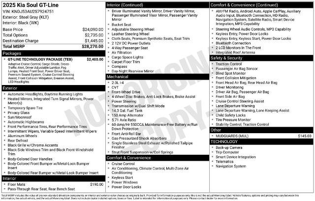 Used 2025 Kia Soul GT-Line w/ GT-Line Technology Package FWD image 33