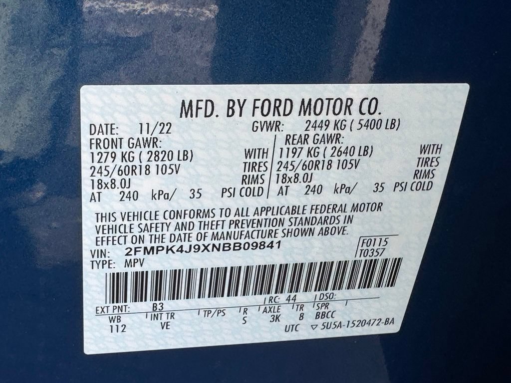 Certified 2022 Ford Edge SEL w/ Convenience Package AWD/4WD image 42