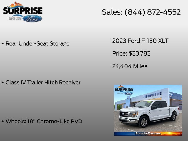 Certified 2023 Ford F150 XLT w/ Equipment Group 302A High RWD image 38