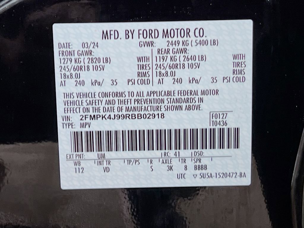 Certified 2024 Ford Edge SEL AWD/4WD image 36