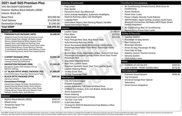 Used 2021 Audi SQ5 Premium Plus w/ Premium Plus Package image 13