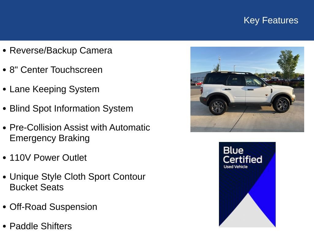 Certified 2024 Ford Bronco Sport Badlands AWD/4WD image 30